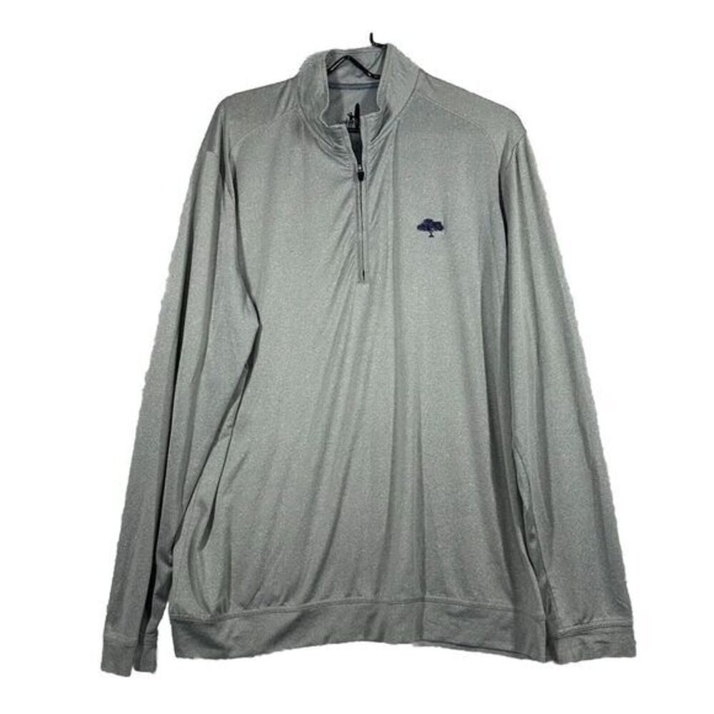 Johnnie O Men's Size Large Gray 1/4 Zip‎ Long Sleeve Activewear